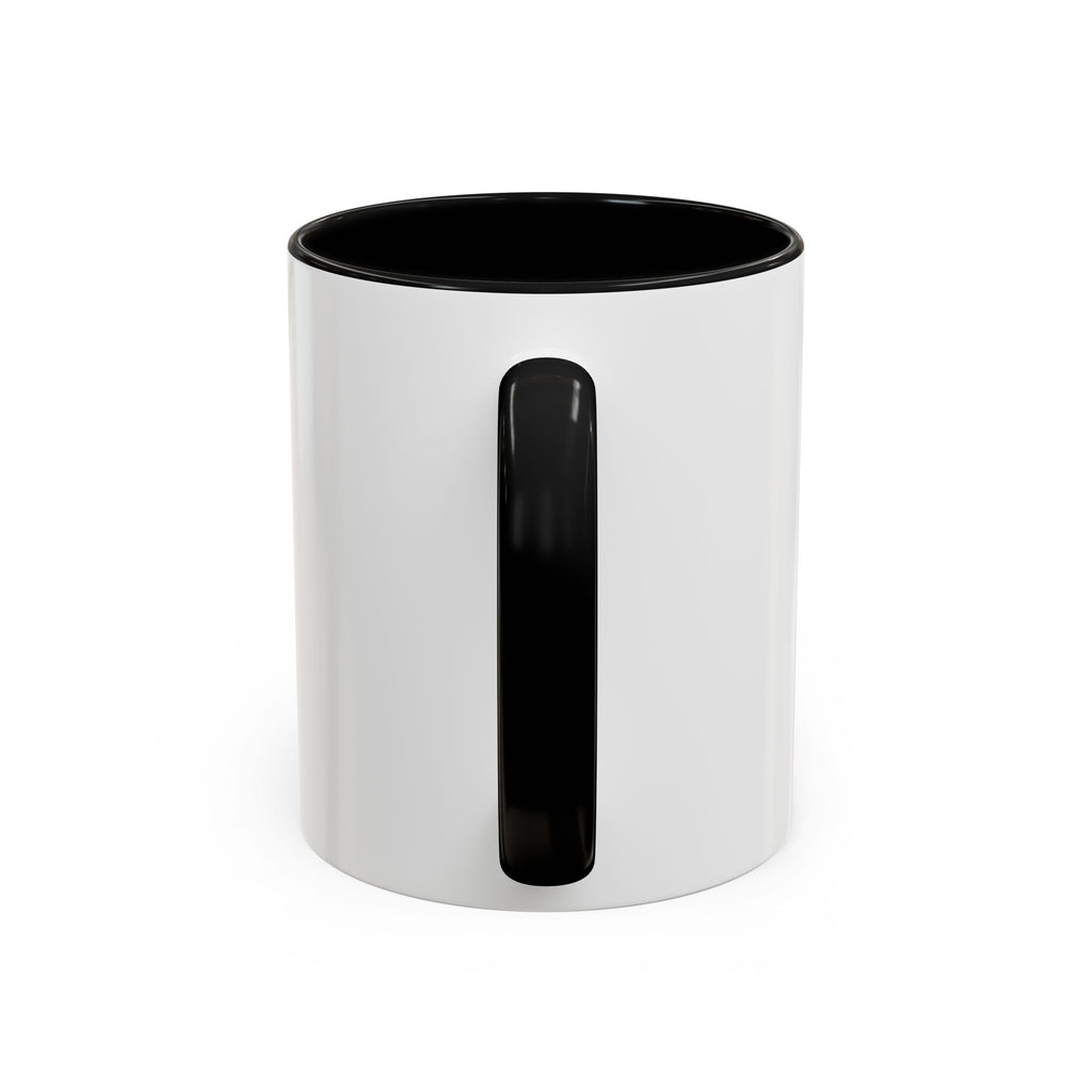 Think 4 Urself Accent Coffee Mug — Motivational Black & White Ceramic Mug