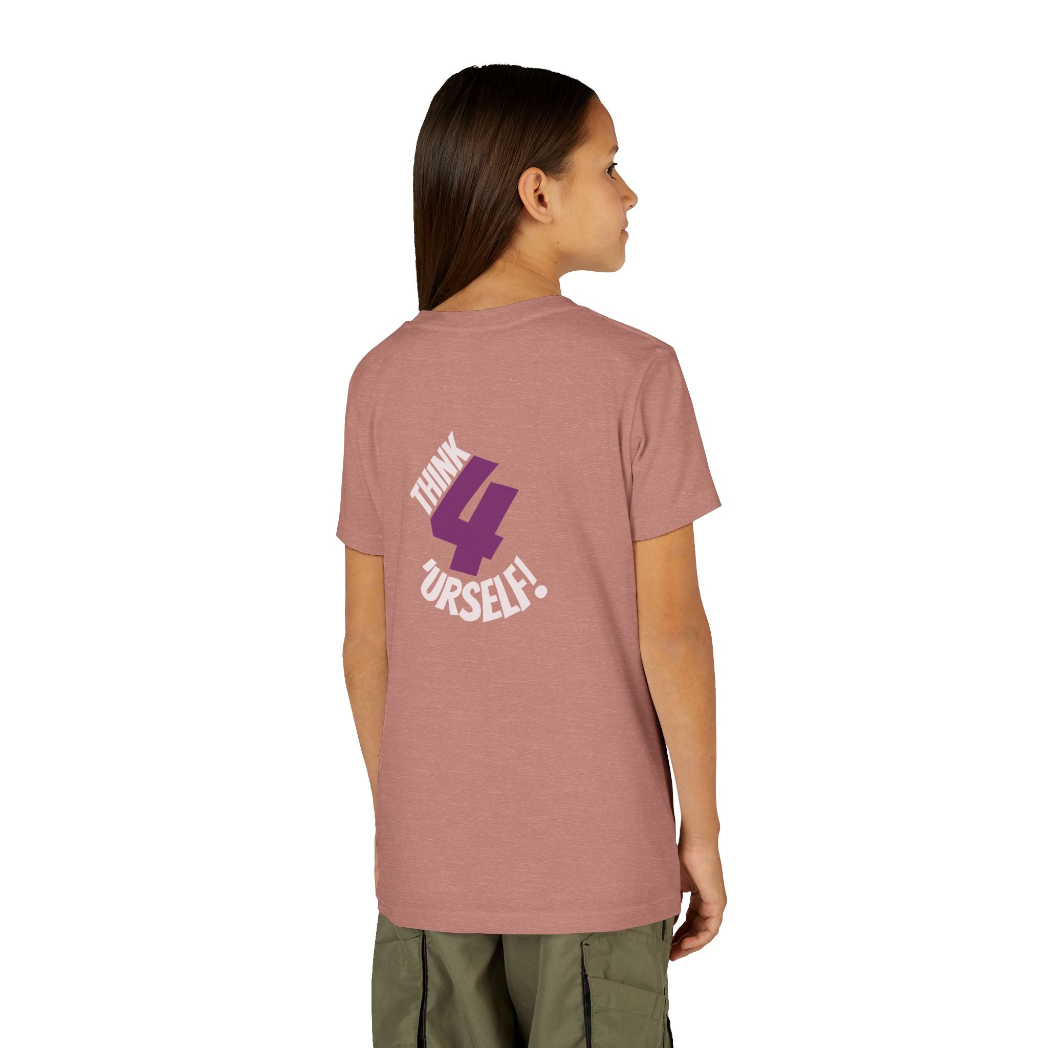 Youth Tee - "IndieThinker" Graphic Tee with "Think 4 Urself" Back Design