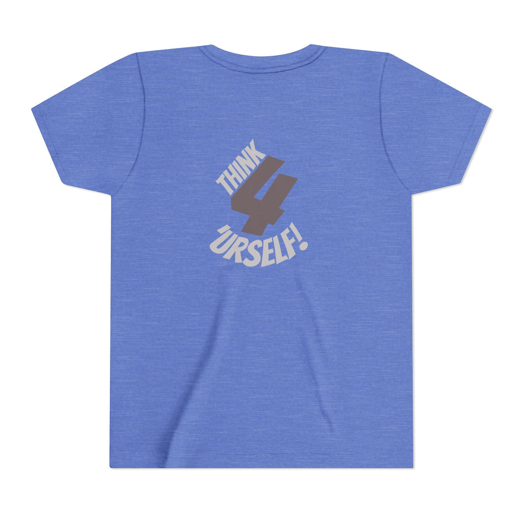 Youth Tee - "IndieThinker" Graphic Tee with "Think 4 Urself" Back Design