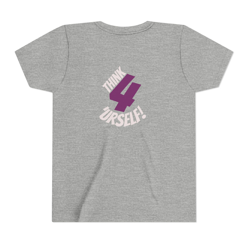 Youth Tee - "IndieThinker" Graphic Tee with "Think 4 Urself" Back Design