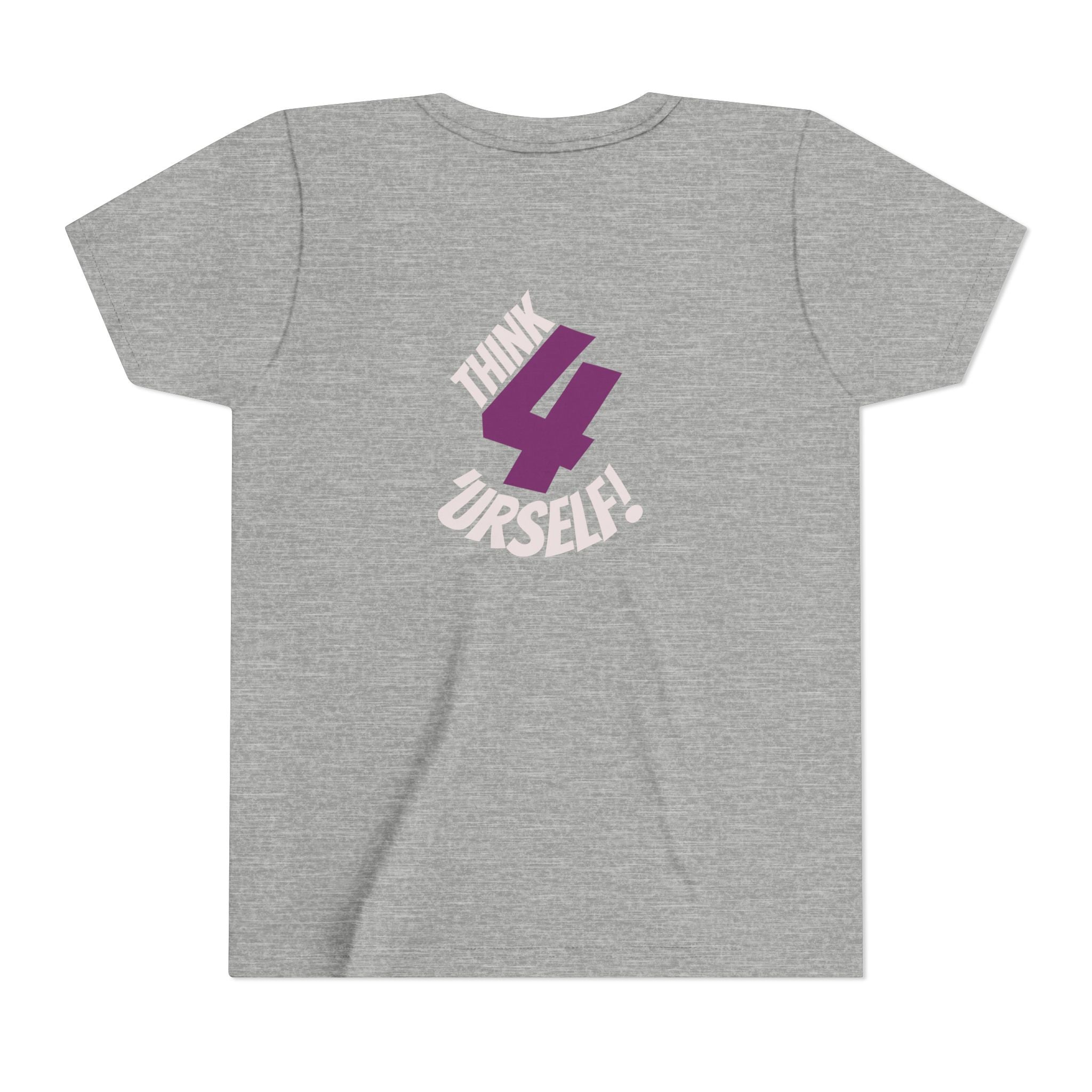 Youth Tee - "IndieThinker" Graphic Tee with "Think 4 Urself" Back Design