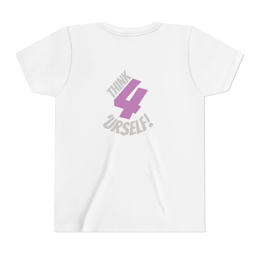 Youth Tee - "IndieThinker" Graphic Tee with "Think 4 Urself" Back Design
