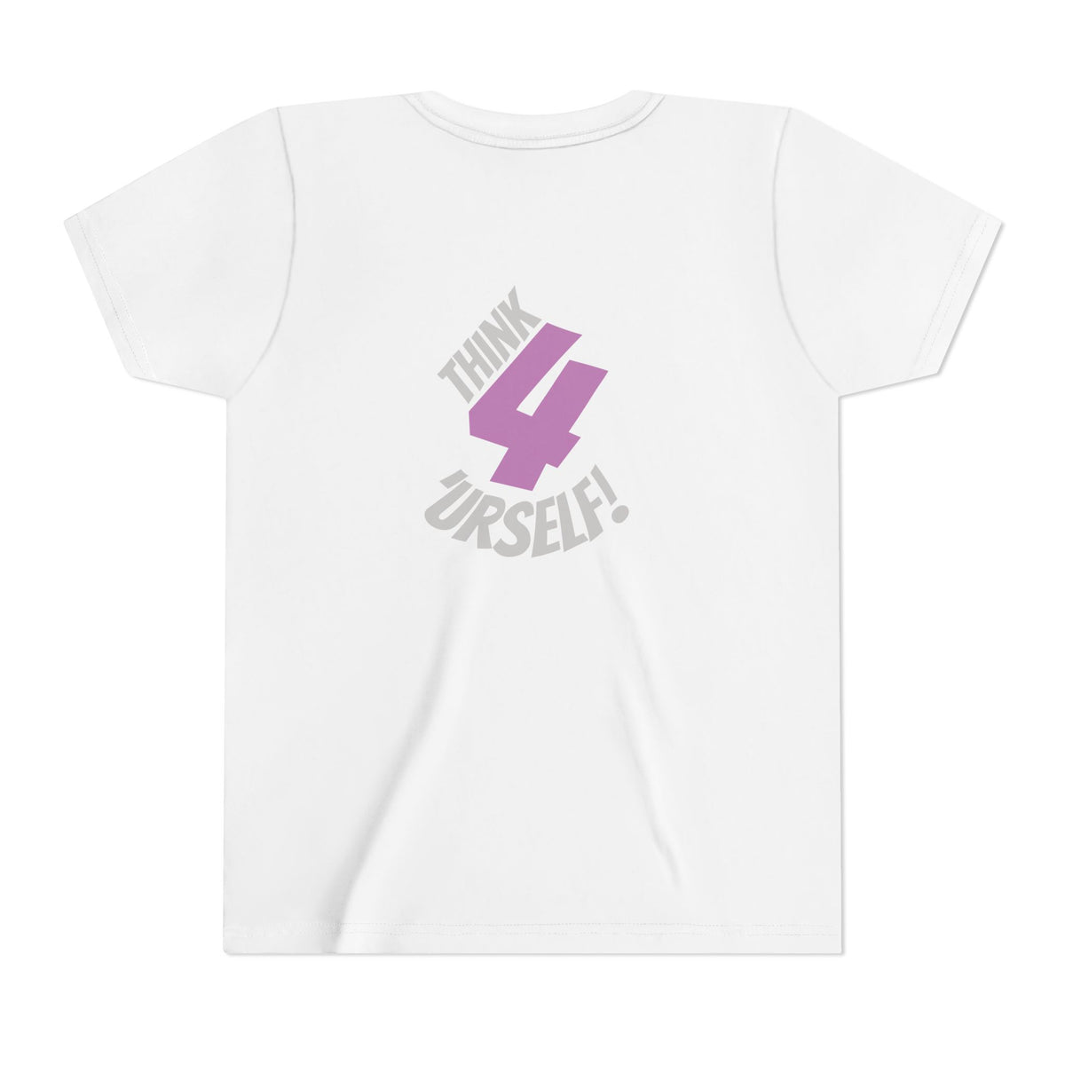 Youth Tee - "IndieThinker" Graphic Tee with "Think 4 Urself" Back Design