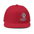 Expression of Warmth Flat Bill Cap — Embroidered "Think 4 'Urself!" Snapback