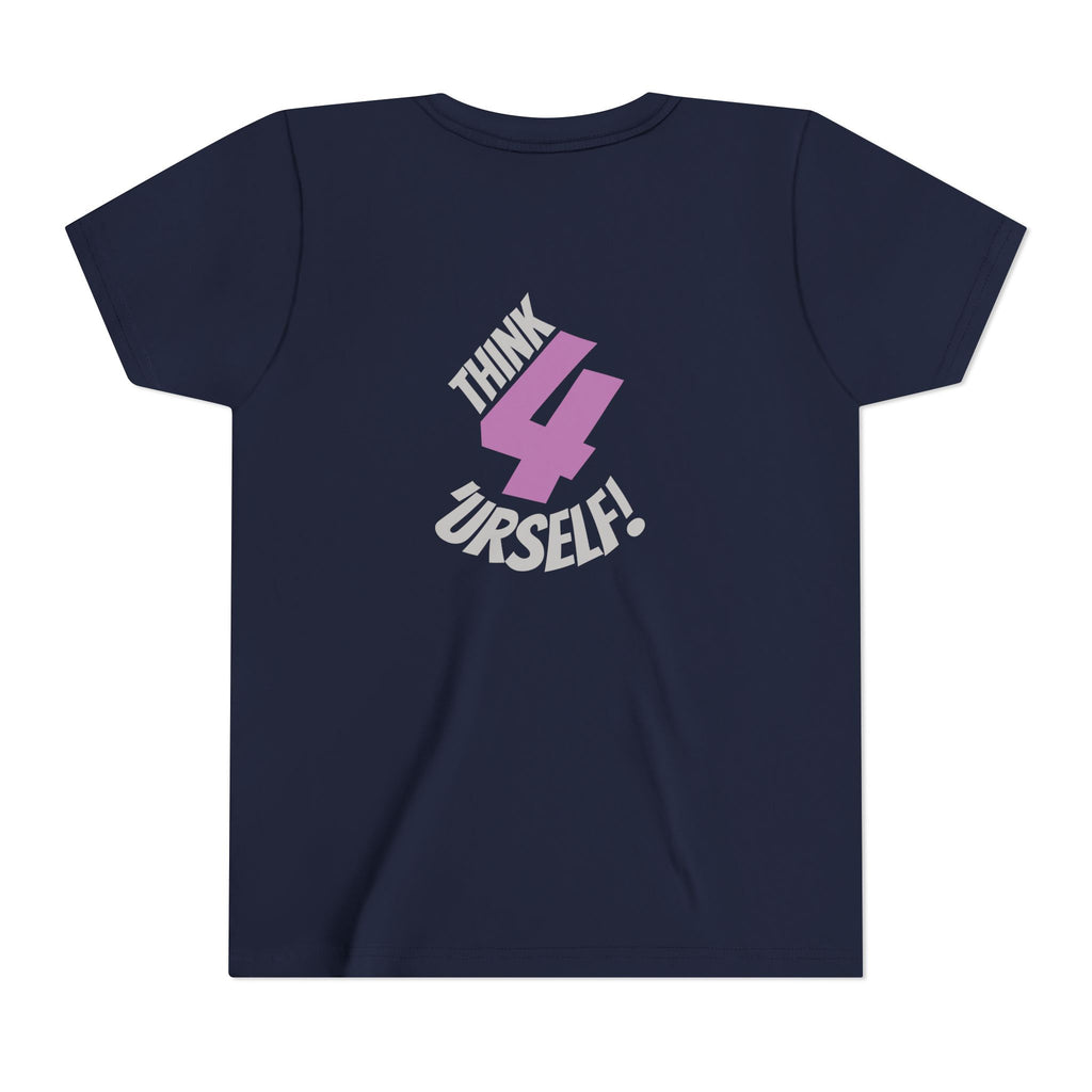 Youth Tee - "IndieThinker" Graphic Tee with "Think 4 Urself" Back Design