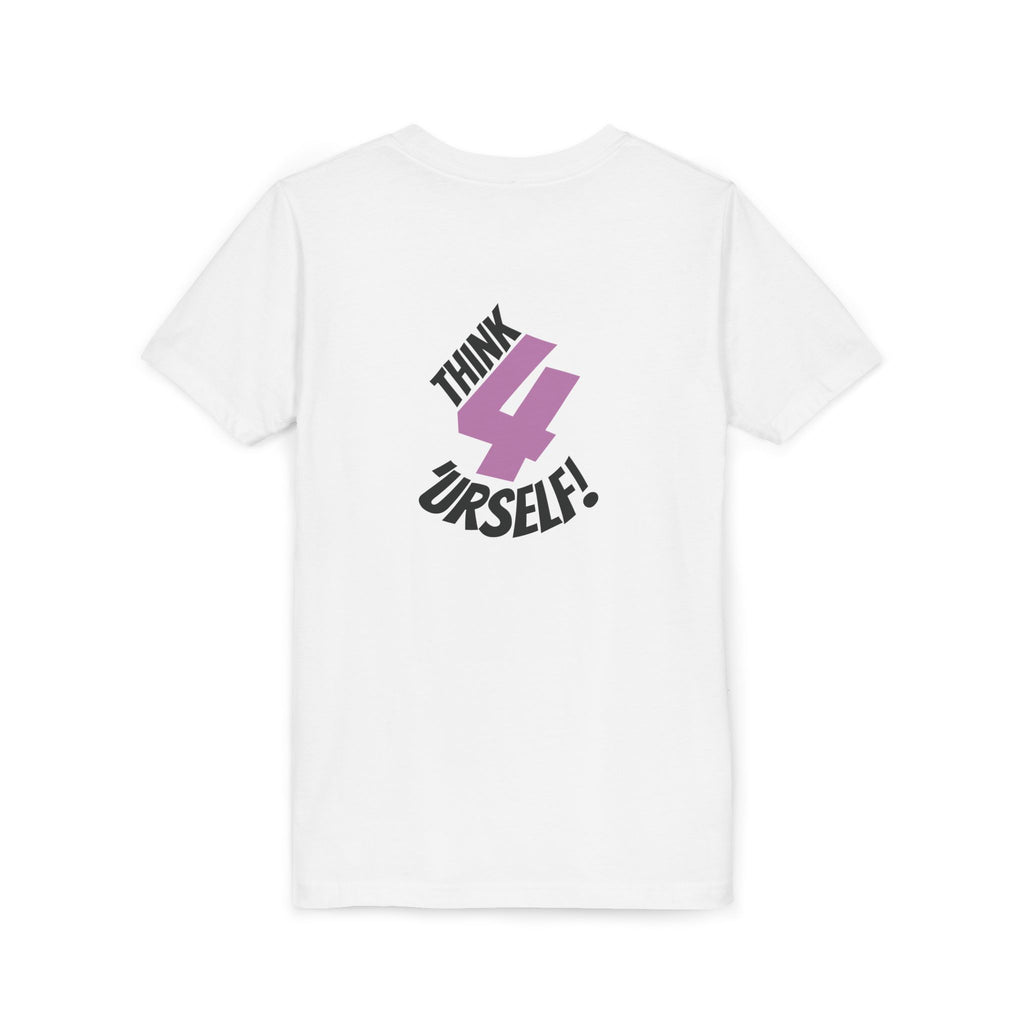 Youth Tee - "IndieThinker" Graphic Tee with "Think 4 Urself" Back Design