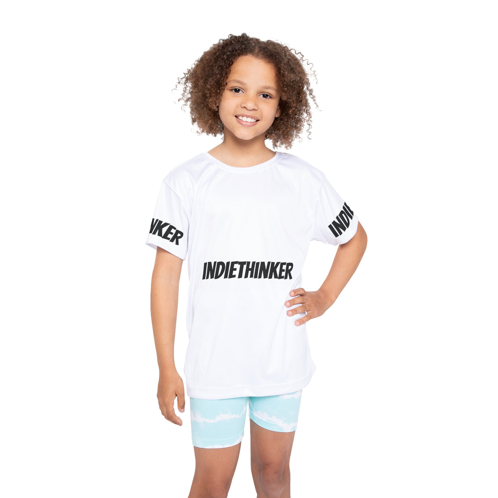 Kids Jersey — "IndieThinker" Think 4 Yourself! Athletic Tee
