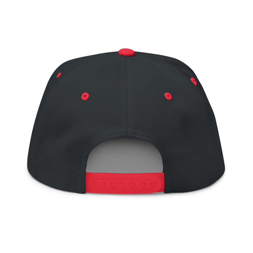 Flat Bill Cap — Embroidered "Think 4 'Urself!" Snapback