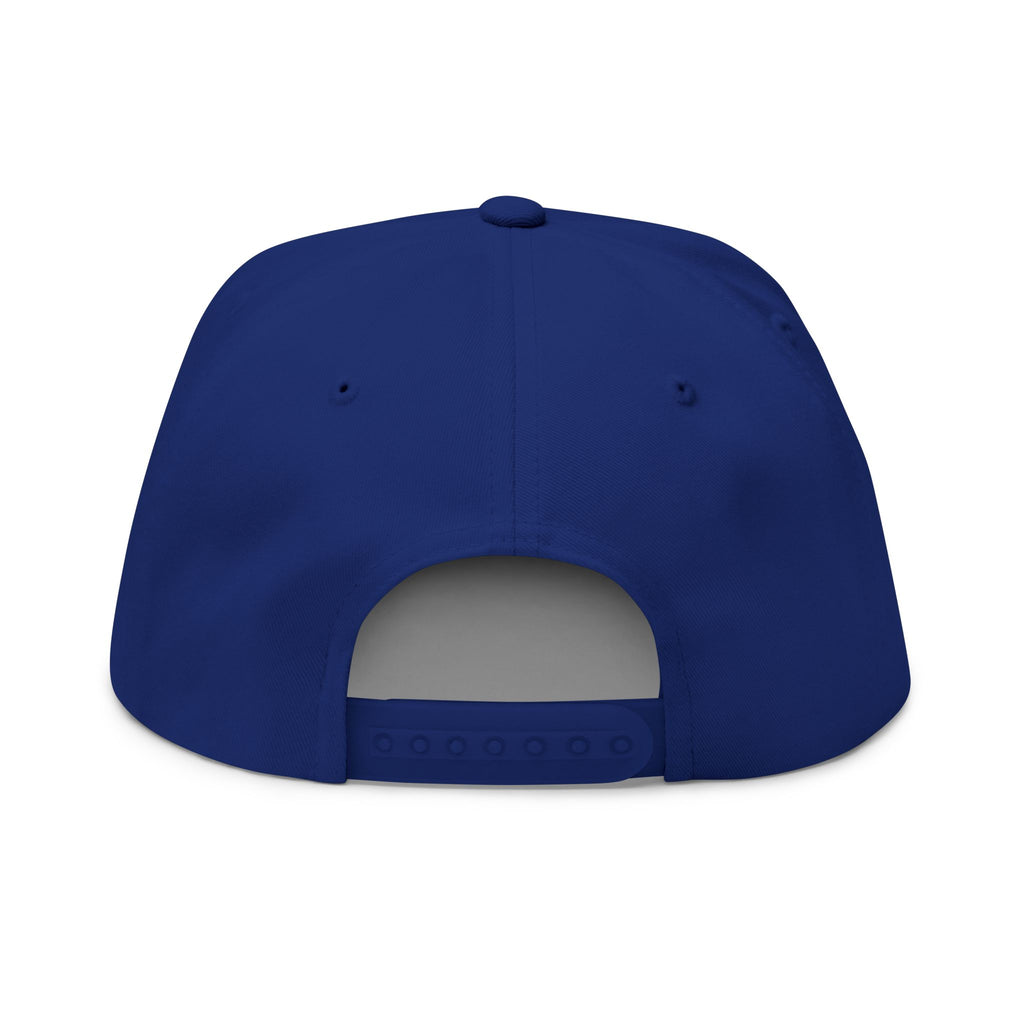 Expression of Calmness Flat Bill Cap — Embroidered "Think 4 'Urself!" Snapback