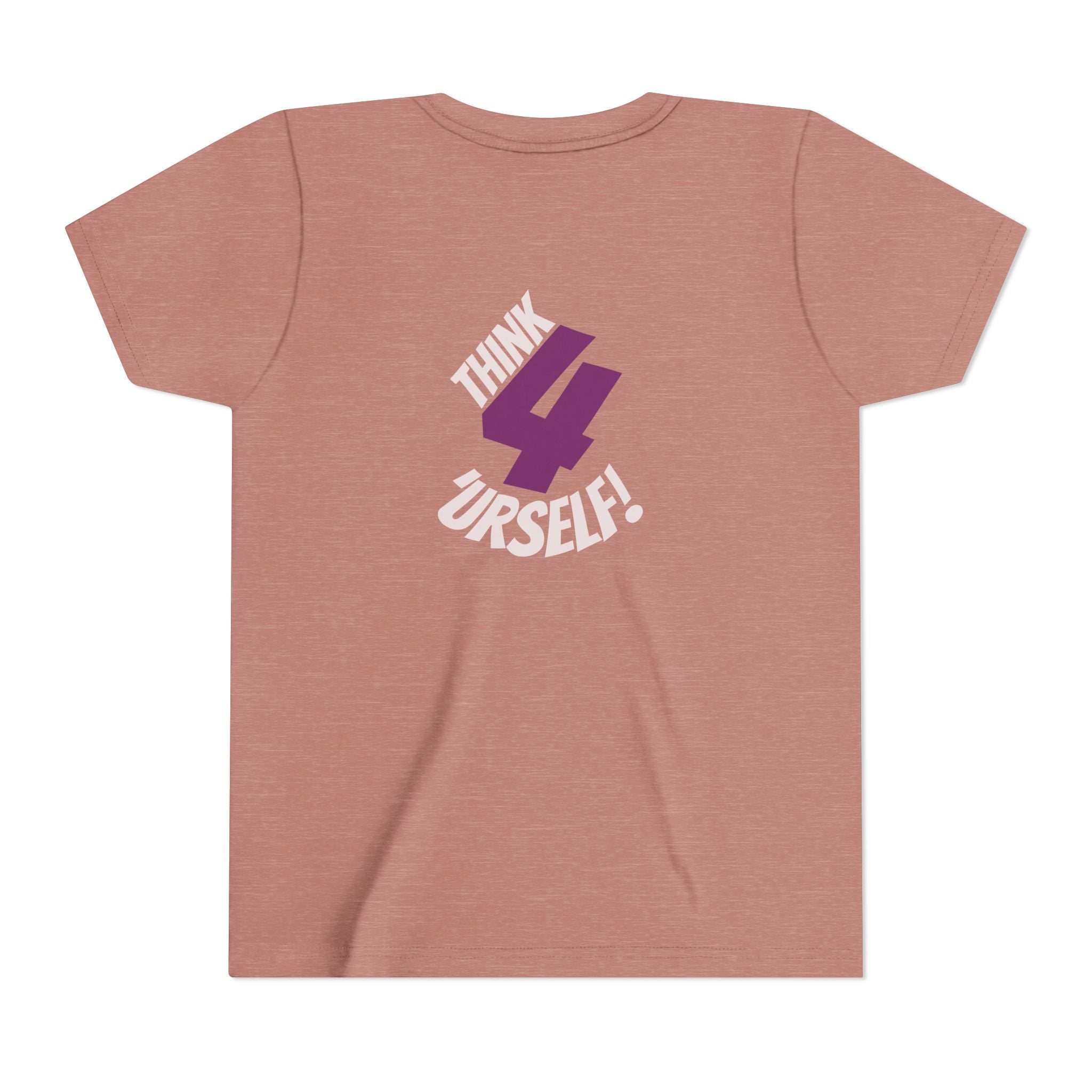 Youth Tee - "IndieThinker" Graphic Tee with "Think 4 Urself" Back Design
