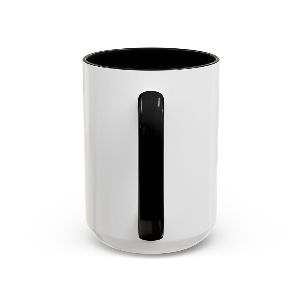 Think 4 Urself Accent Coffee Mug — Motivational Black & White Ceramic Mug