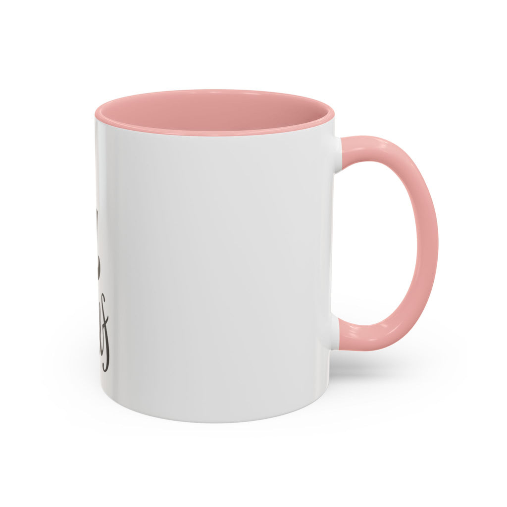 Think 4 Urself Accent Coffee Mug — Motivational Black & White Ceramic Mug