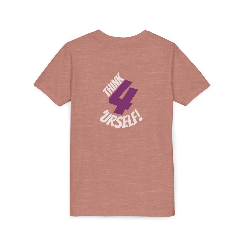 Youth Tee - "IndieThinker" Graphic Tee with "Think 4 Urself" Back Design