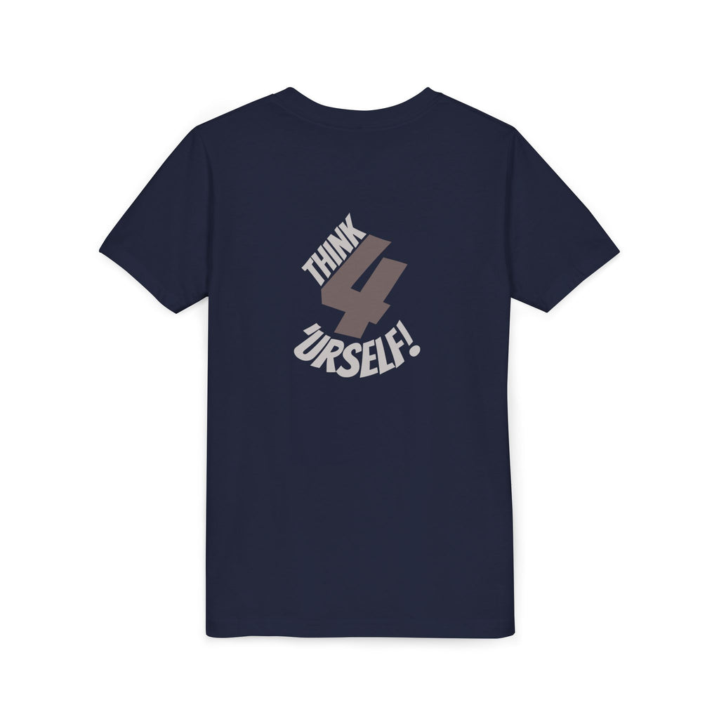Youth Tee - "IndieThinker" Graphic Tee with "Think 4 Urself" Back Design