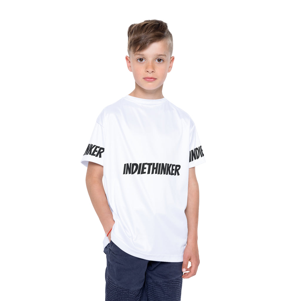 Kids Jersey — "IndieThinker" Think 4 Yourself! Athletic Tee