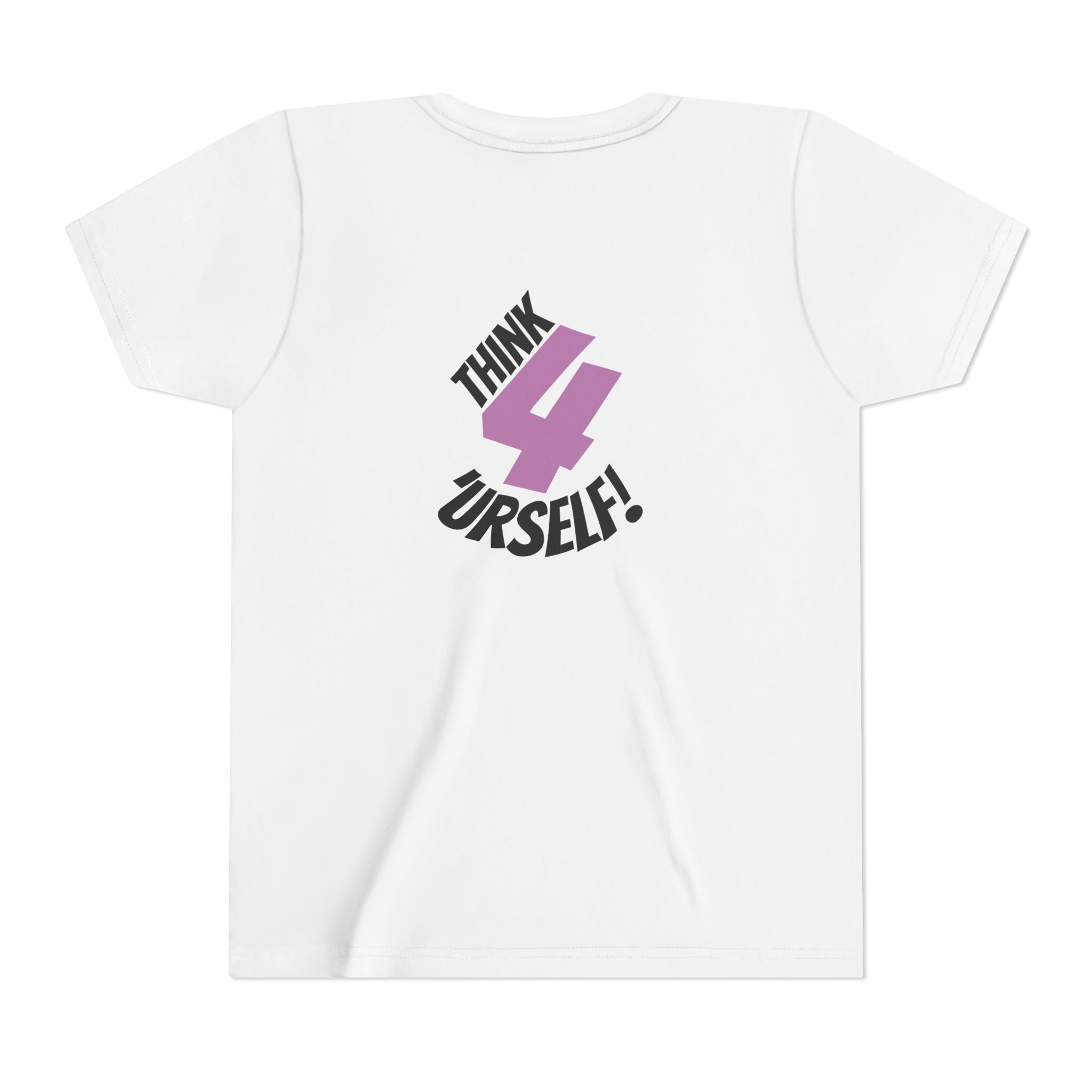 Youth Tee - "IndieThinker" Graphic Tee with "Think 4 Urself" Back Design
