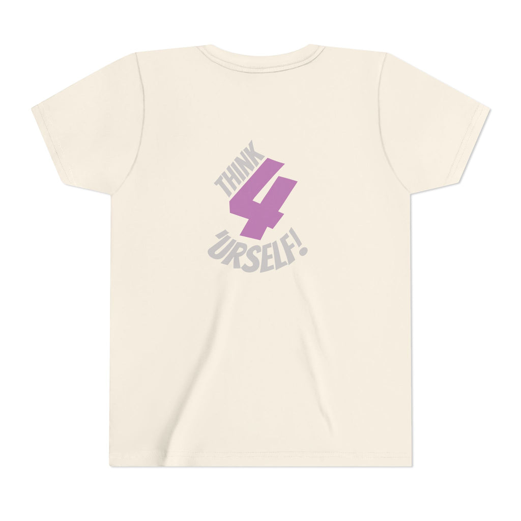 Youth Tee - "IndieThinker" Graphic Tee with "Think 4 Urself" Back Design