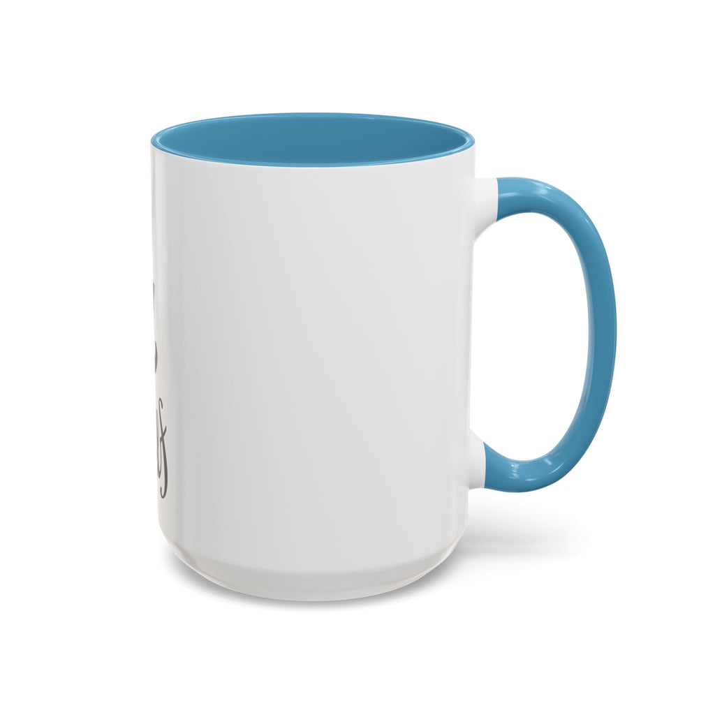 Think 4 Urself Accent Coffee Mug — Motivational Black & White Ceramic Mug