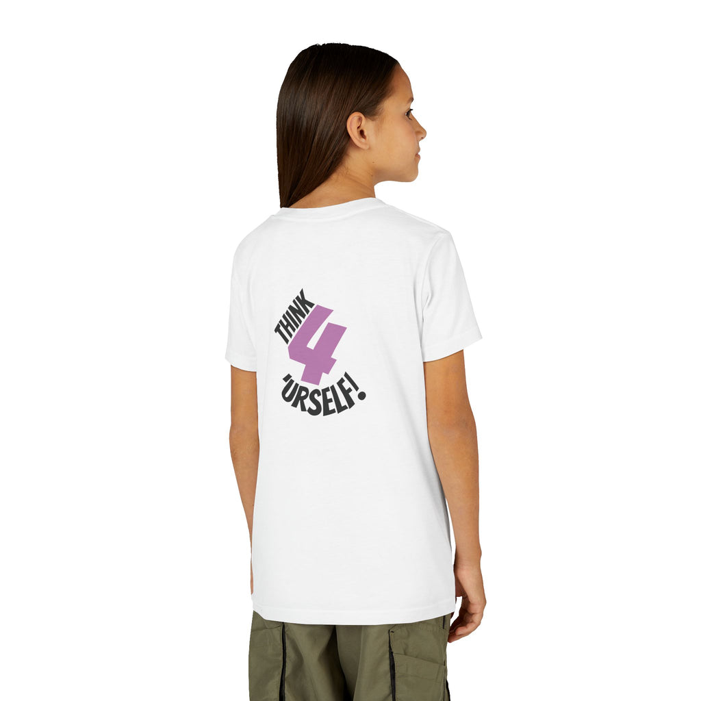 Youth Tee - "IndieThinker" Graphic Tee with "Think 4 Urself" Back Design