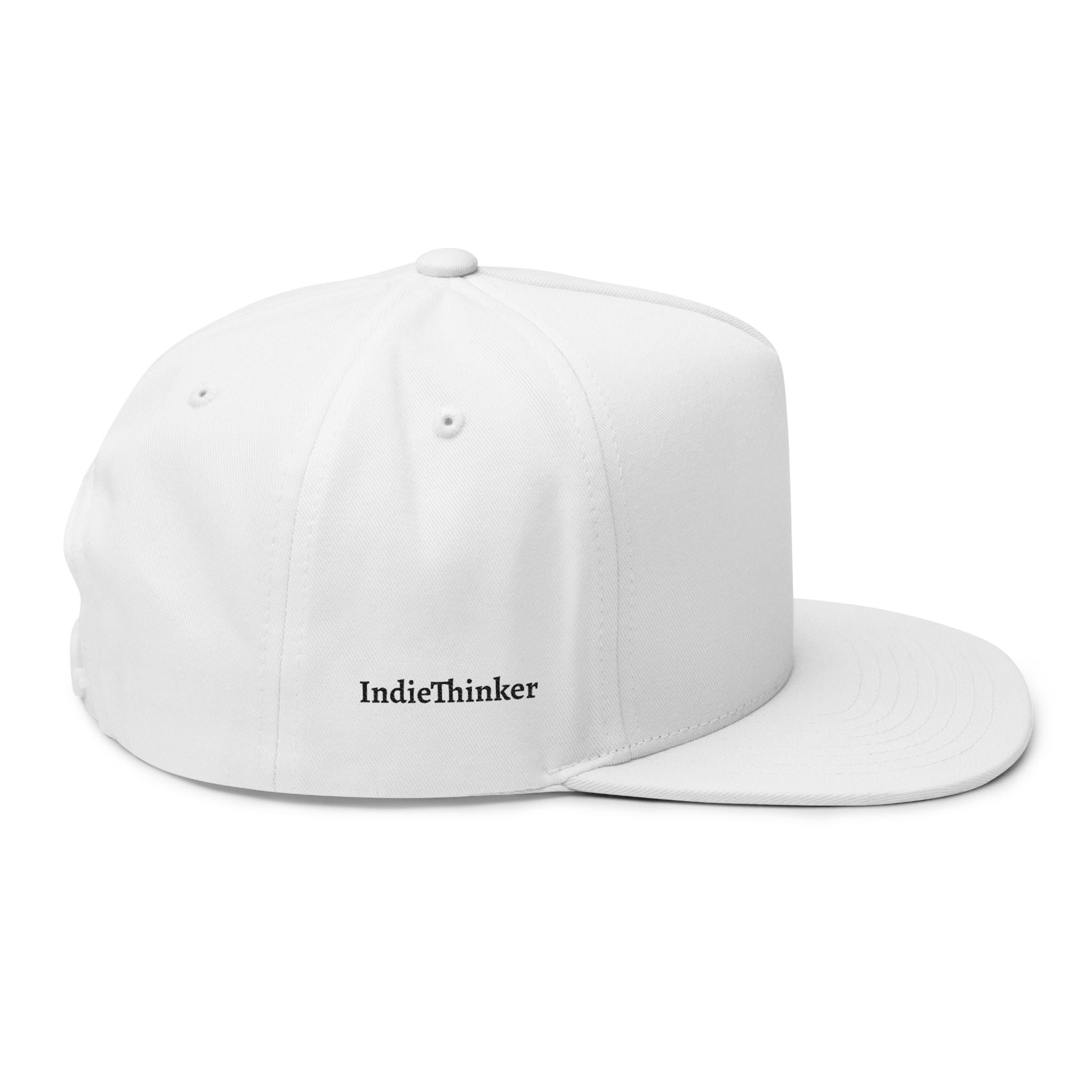 Expression of Culture Flat Bill Cap — Embroidered "Think 4 'Urself!" Snapback