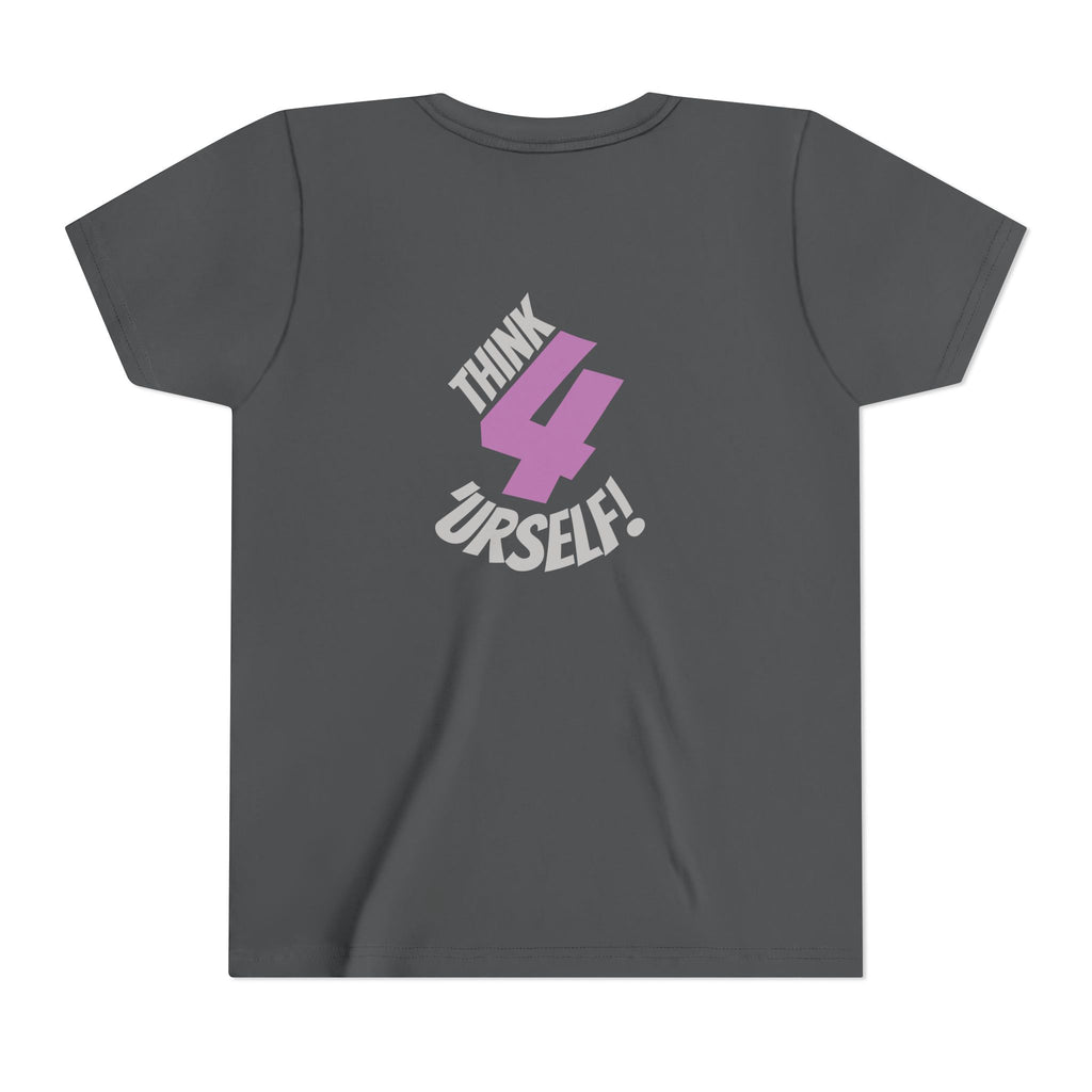 Youth Tee - "IndieThinker" Graphic Tee with "Think 4 Urself" Back Design