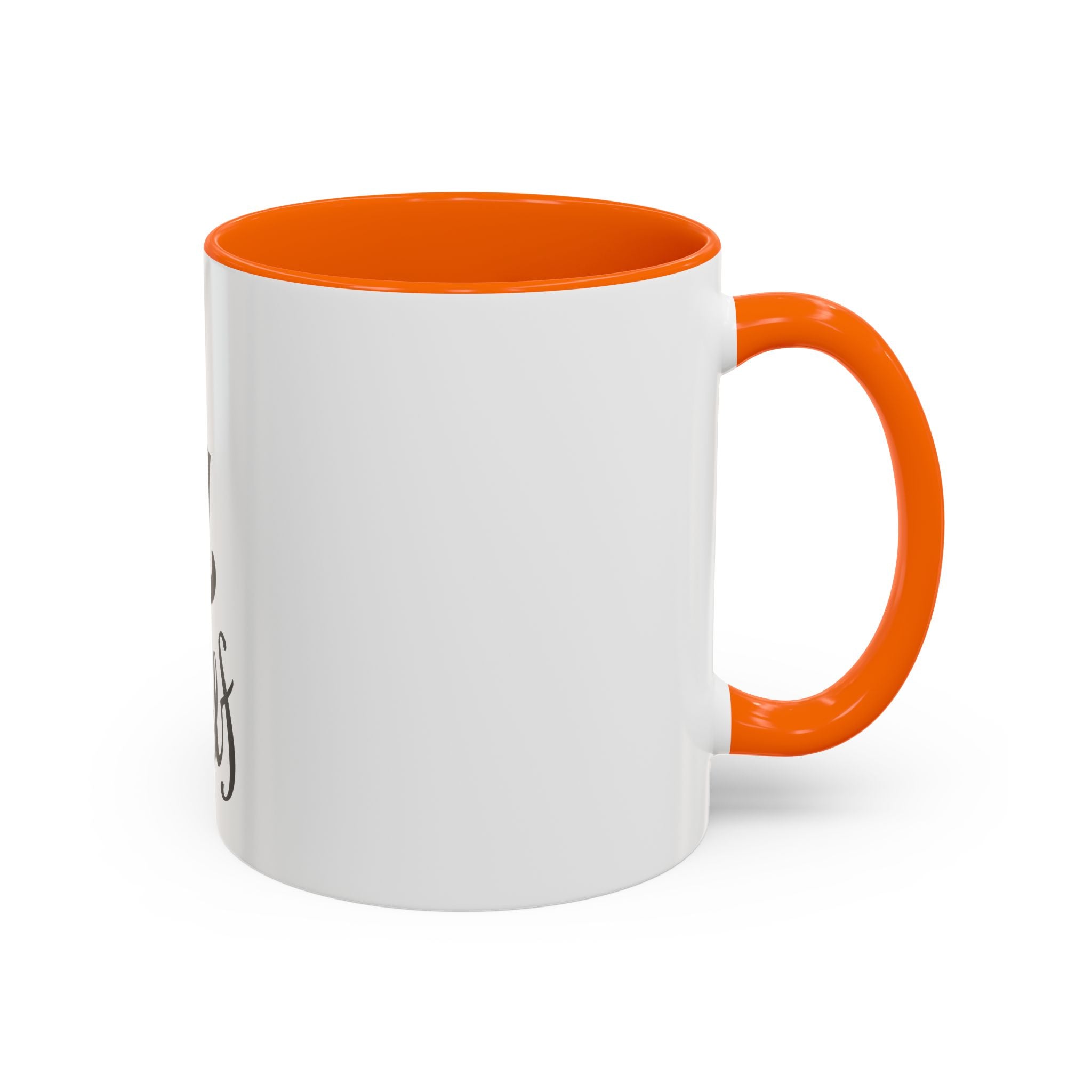 Think 4 Urself Accent Coffee Mug — Motivational Black & White Ceramic Mug