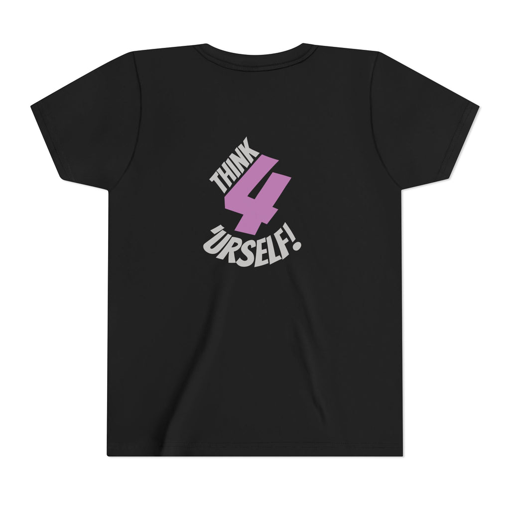 Youth Tee - "IndieThinker" Graphic Tee with "Think 4 Urself" Back Design