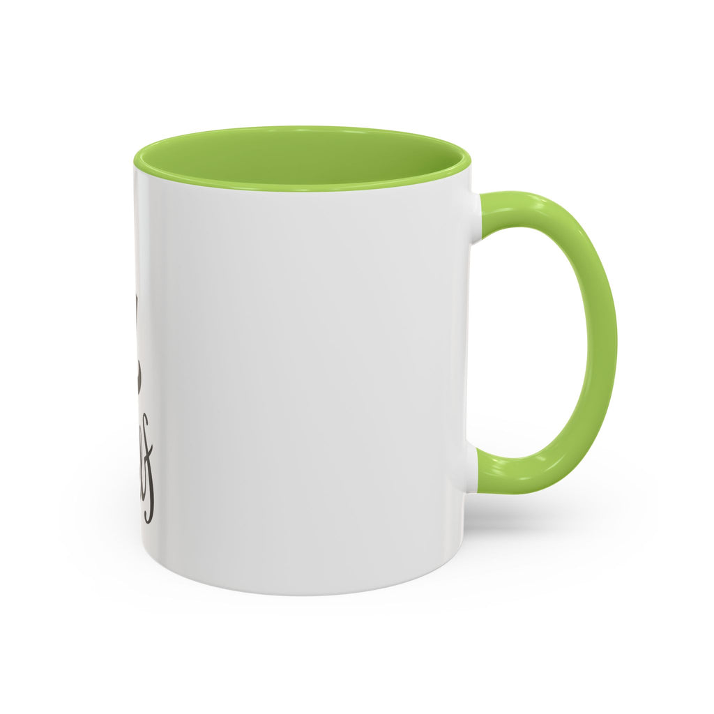 Think 4 Urself Accent Coffee Mug — Motivational Black & White Ceramic Mug