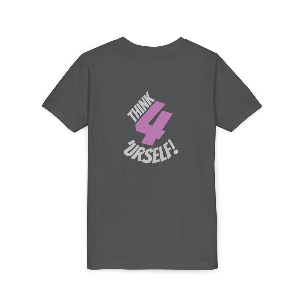 Youth Tee - "IndieThinker" Graphic Tee with "Think 4 Urself" Back Design