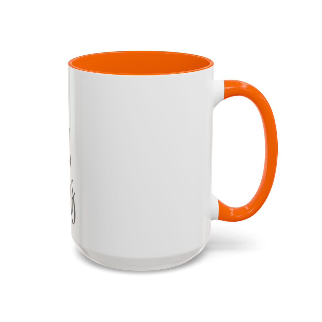 Think 4 Urself Accent Coffee Mug — Motivational Black & White Ceramic Mug