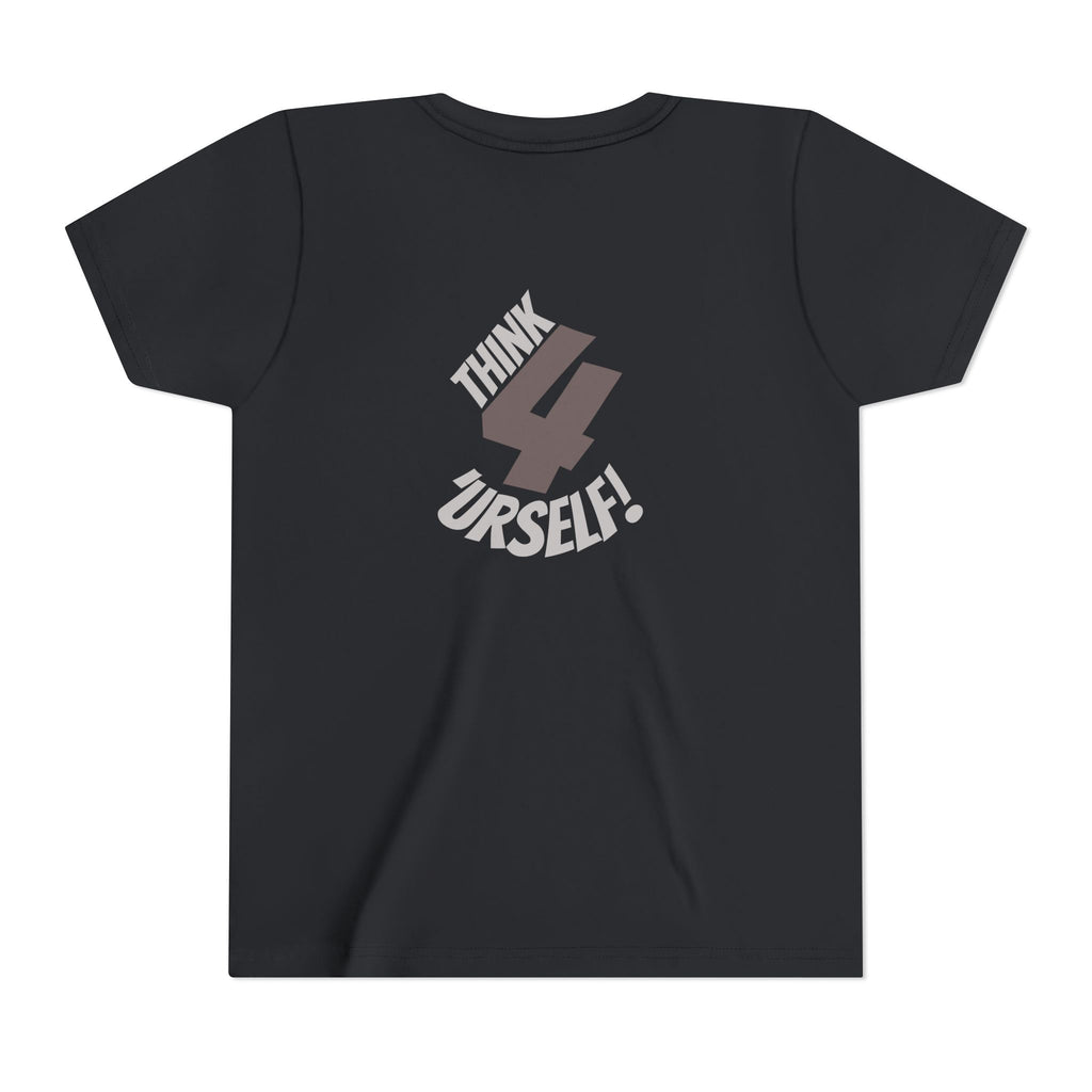 Youth Tee - "IndieThinker" Graphic Tee with "Think 4 Urself" Back Design