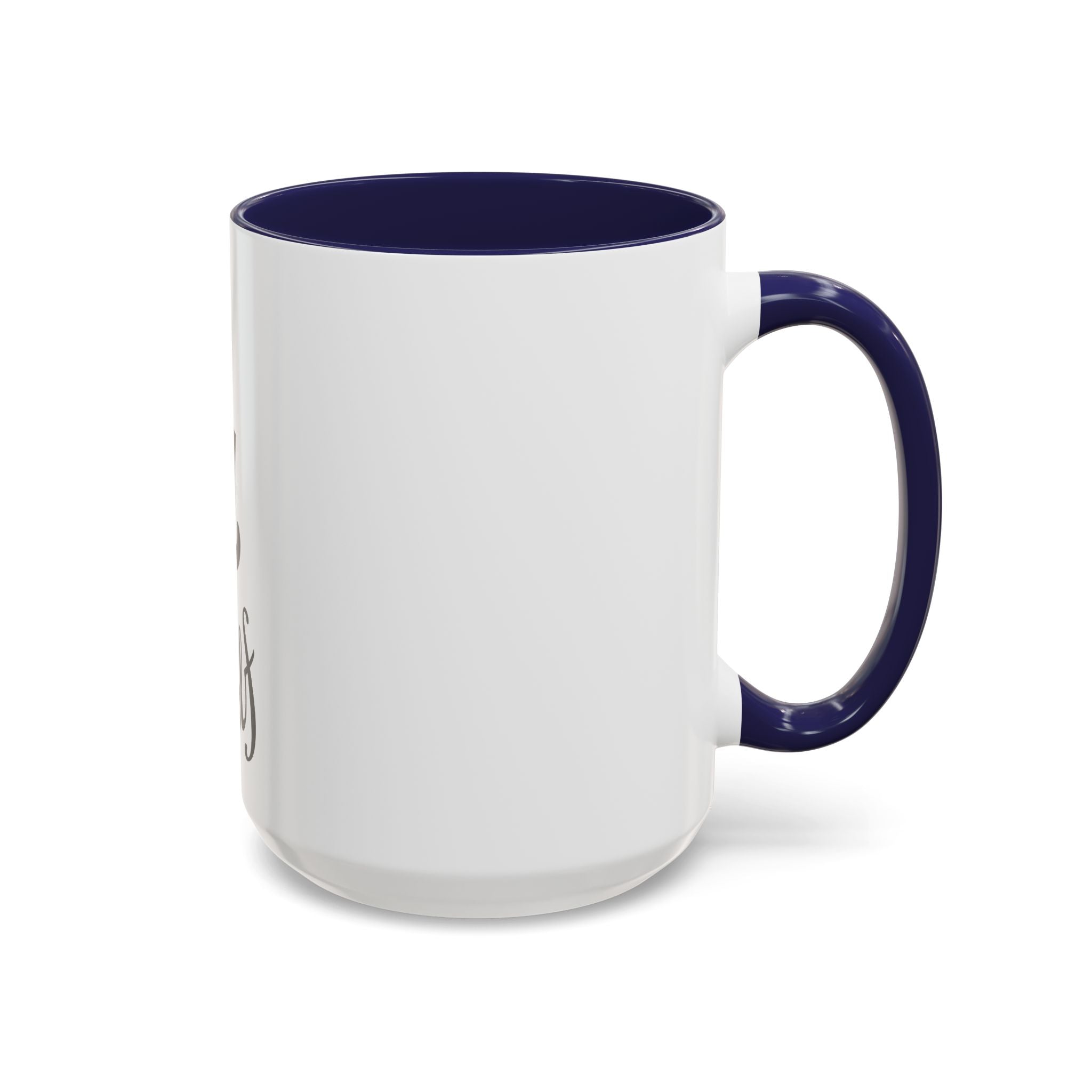 Think 4 Urself Accent Coffee Mug — Motivational Black & White Ceramic Mug