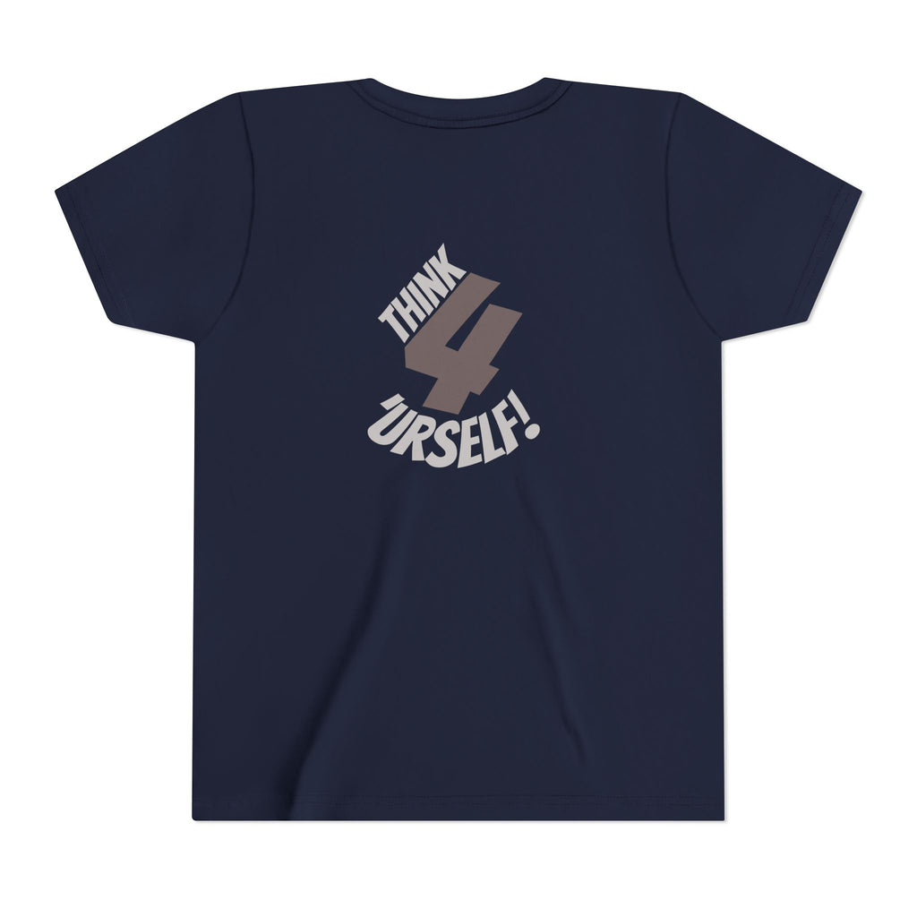 Youth Tee - "IndieThinker" Graphic Tee with "Think 4 Urself" Back Design