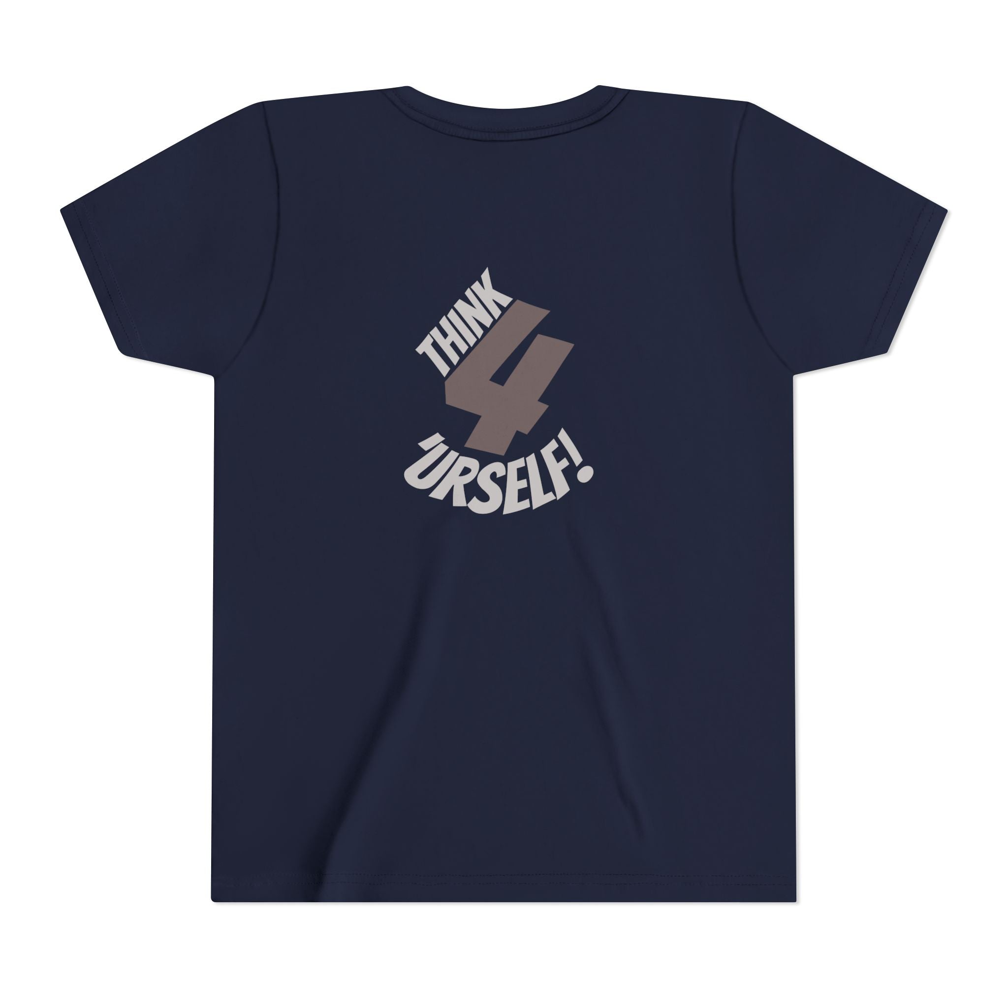 Youth Tee - "IndieThinker" Graphic Tee with "Think 4 Urself" Back Design